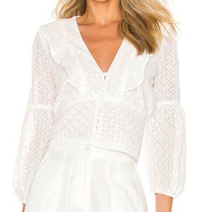 Bardot White Eyelet Blouse